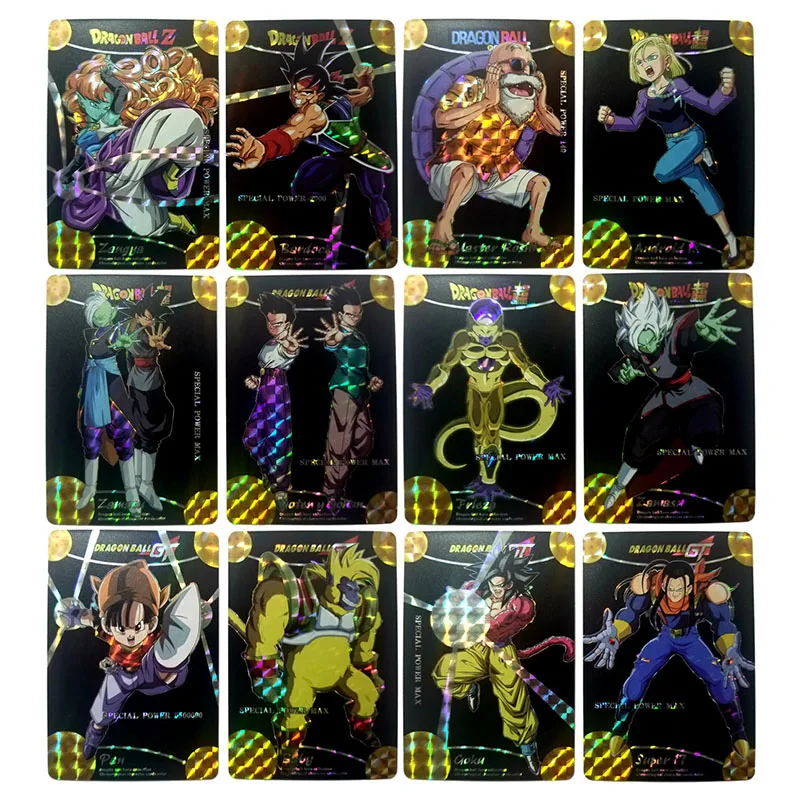 Anime Dragon Ball DIY ACG Android 18 Son Gohan Chichi Bejita Tabletop Battle Game Collectible Cards Toys for boys Birthday Gift