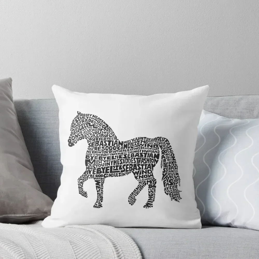 Bye Bye Lil Sebastian Calligram // Parks & Recreation Throw Pillow Decorative Pillow Covers For Sofa sleeping pillows pillow