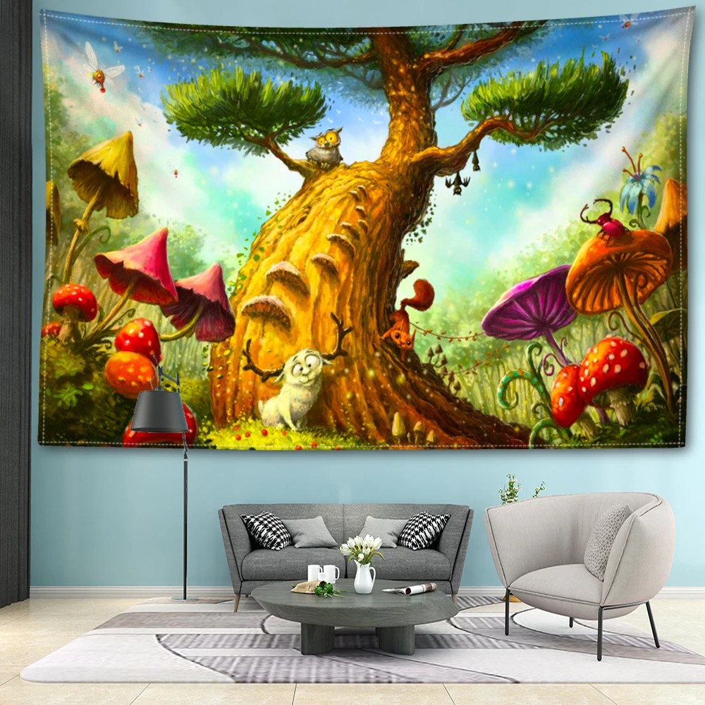 Cartoon Tree Animal…