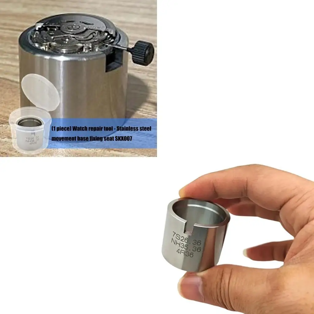 

652F Часовщик Точность Инструмента Держатели механизма из нержавеющей стали для SKX007 NH35 NH36