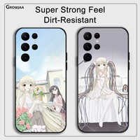 Chobits C-Chi White Magic Phone Case for Samsung Galaxy S24 Ultra S22 S23 Ultra S21 S20 5G Protective Silicone TPU Funda