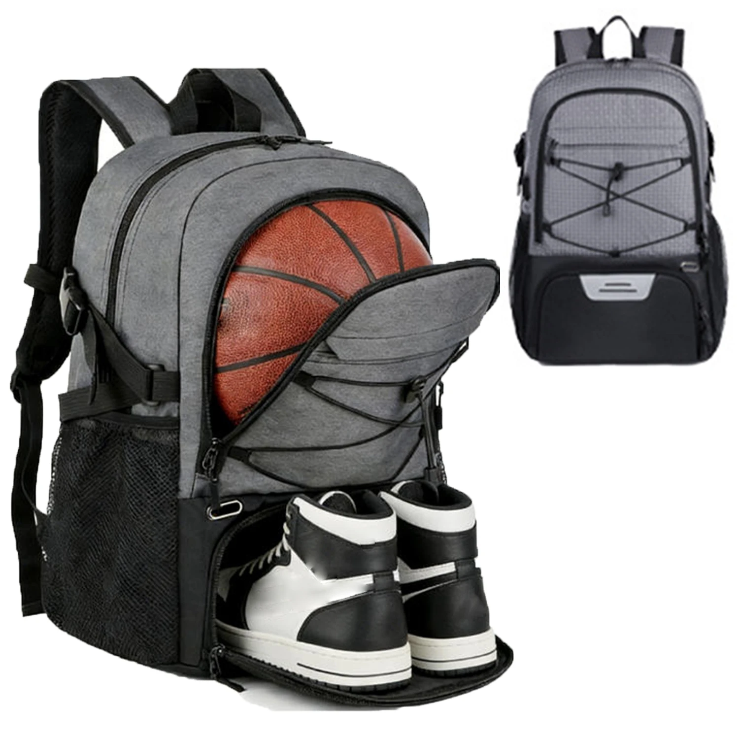 Soccer Backpack Outdoor Rucksack For Basketball Volleyball Training Sports Bag, Travel Fitness Backpack With Shoe Compartment view 6