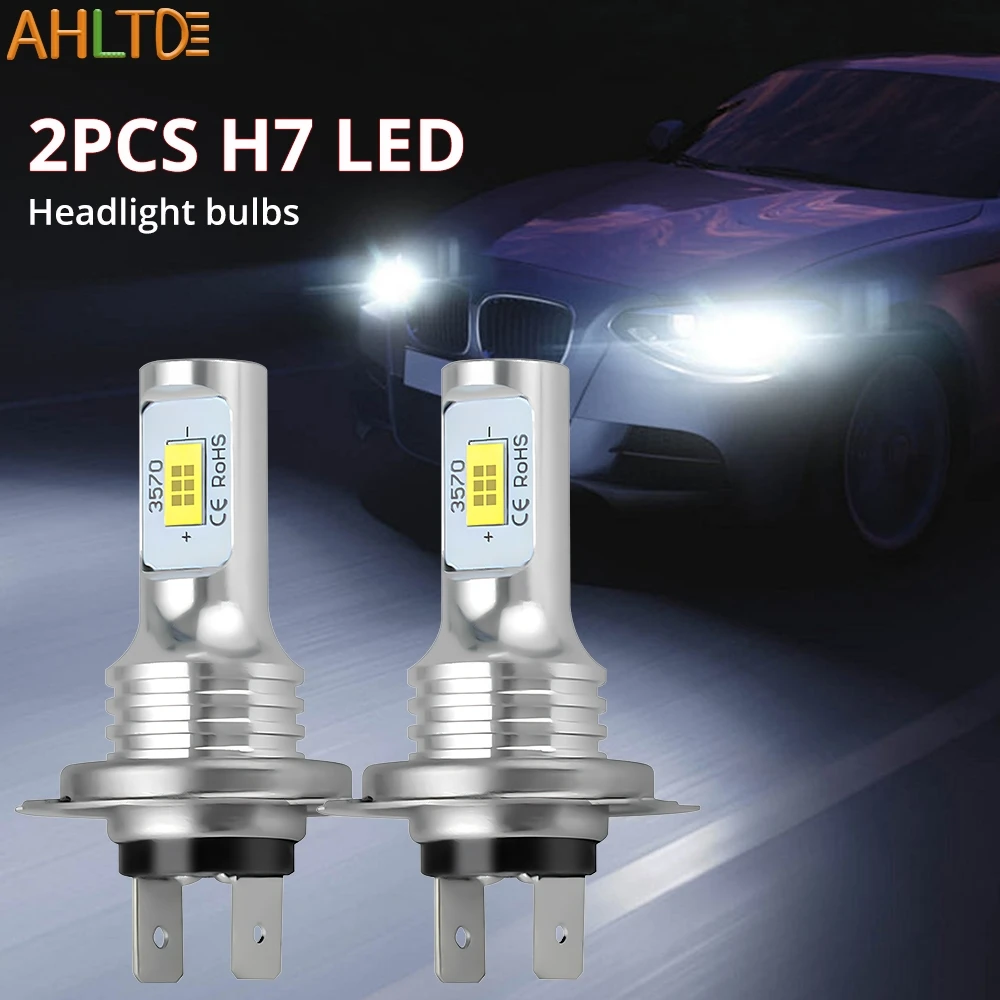2pcs H1 H3 H4 H7 H11 9005 Car Fog Lights LED Bulb Headlight 6500K Ultra Bright Headlamp Auto Brake Reverse Turn Signal Lamp 12V