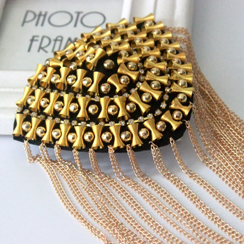 Epaulette/epaulet shoulder/charreteras bling handmade kpop clothing accessories suit decoration brooches/broches/brosche