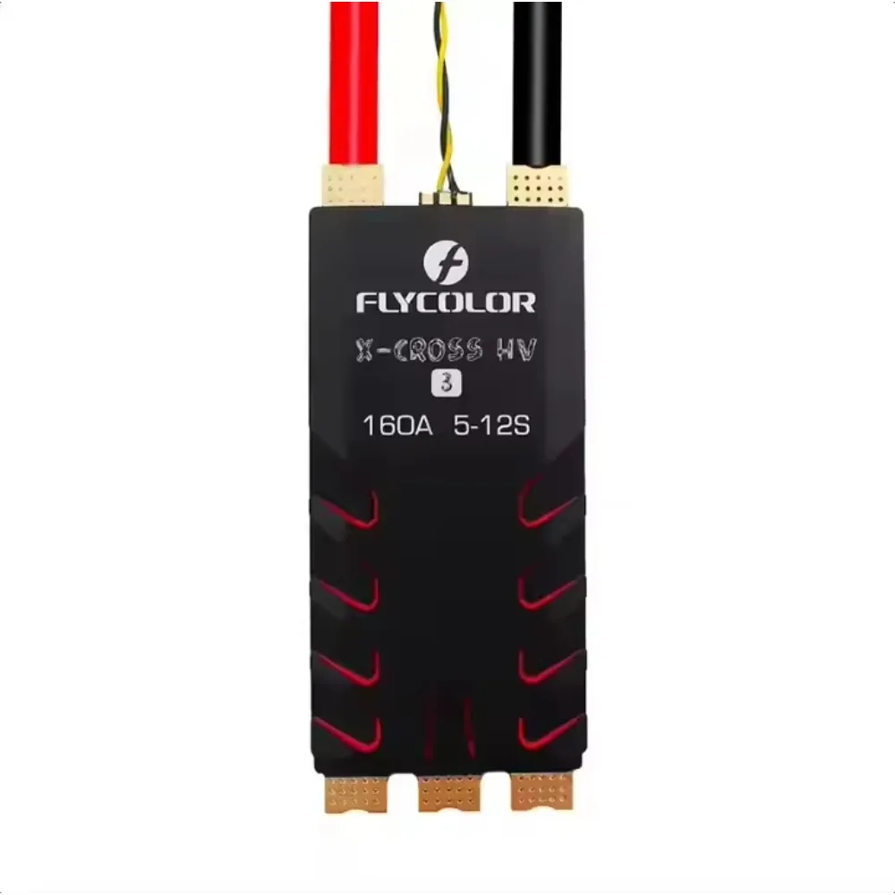 FLYCOLOR X-cross HV3 BL-32 بت 5-12S 60A 80A 120A 160A ESC من خلال محافظ الماكينة لطائرة RC بدون طيار