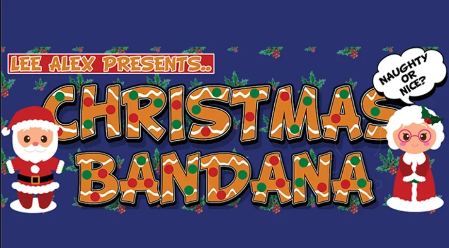 Christmas Bandana Gingerbread by Lee Alex - Magic tricks (Instant Download)
