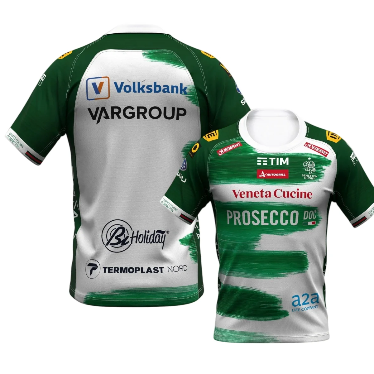 2026 Club Benetton Italian rugby Jersey T-shirt  Men's and Women's Breathable Quick Drying Loose Short sleeve fan gifts Tops