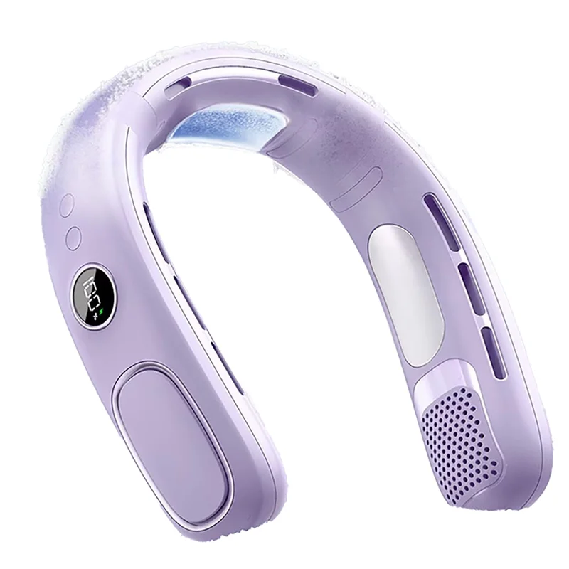 

Вентиляторы для шеи ABVI, выпускающие холодный воздух, кондиционеры для шеи, охладители для шеи для жаркой погоды, фиолетовые