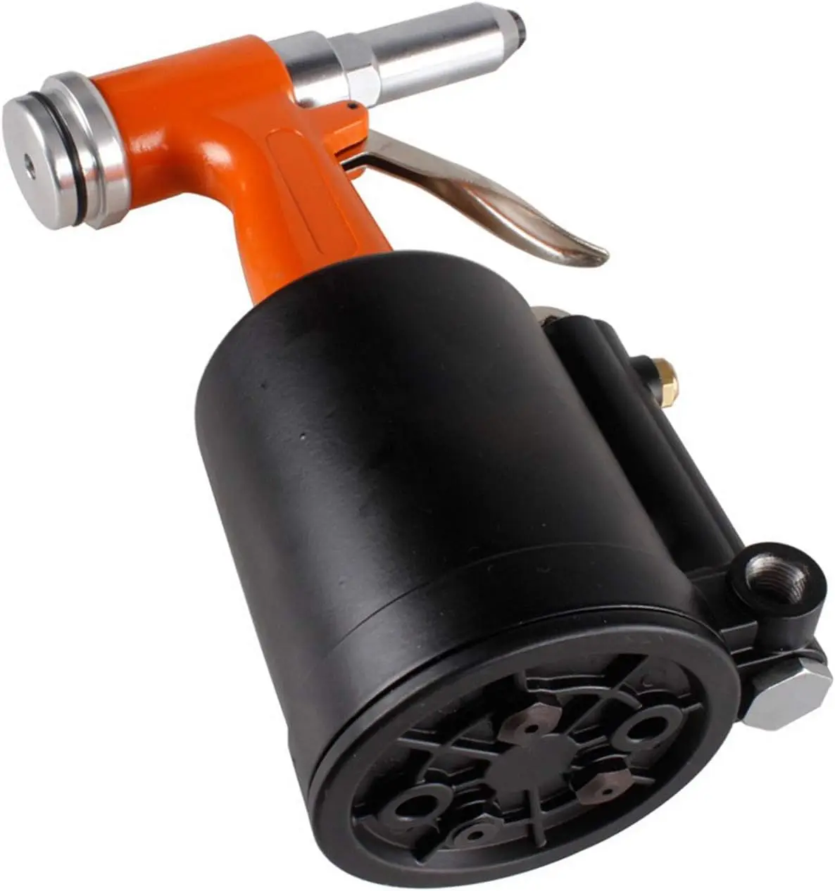 Pneumatic Rivet Gun Set with 5 Nosepieces, Lightweight Air Tool for Easy Riveting and Labor Saving