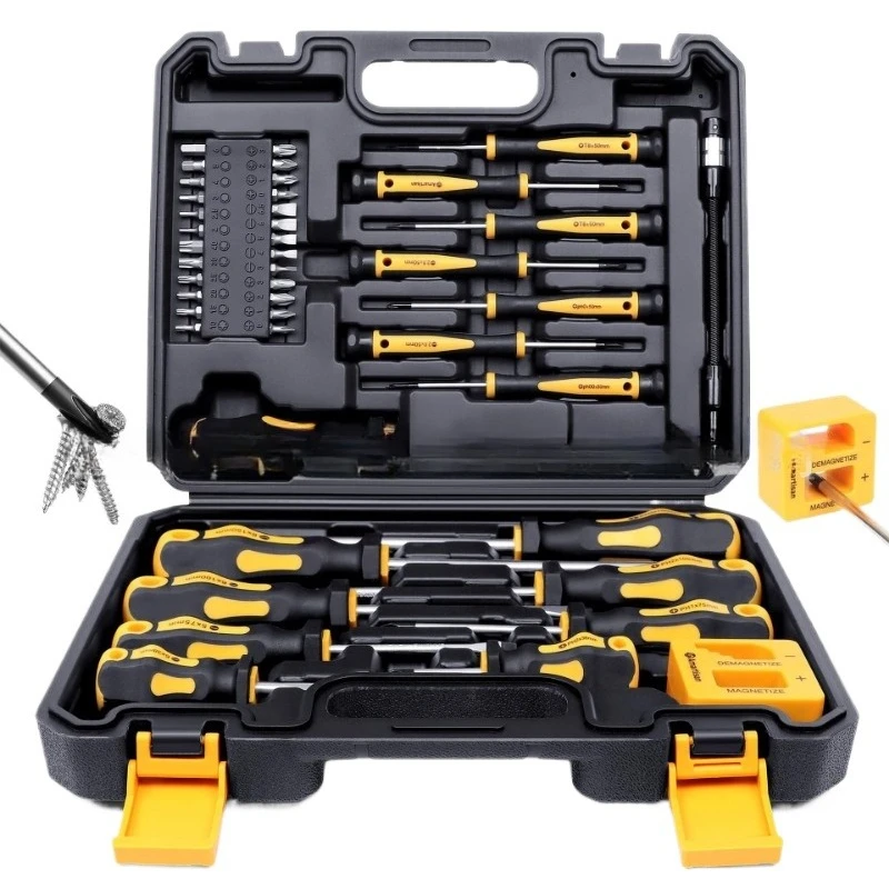 

Household professional portable magnetic cross one-word screwdriver set 43-piece screwdriver set