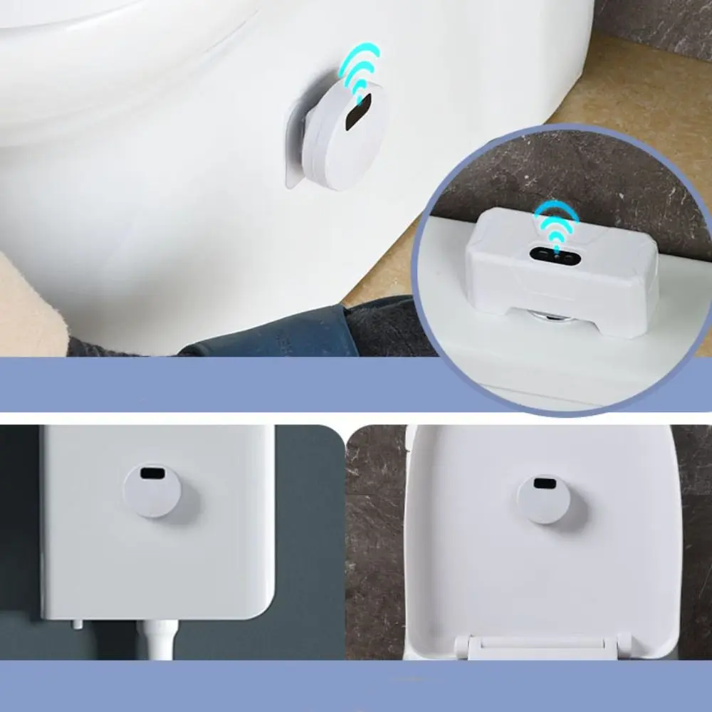 External Automatic Toilet Flush Button Infrared Waterproof Induction Toilet Flusher IR Sensing Non-Contact