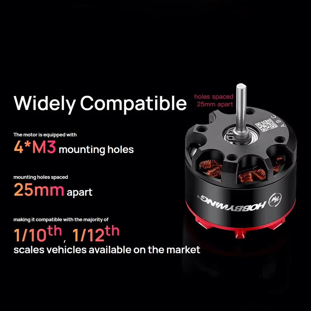 HOBBYWING QuicRun Outer 3530SL Sensorless Brushless Motors 1700KV 2200KV for 1/10 1/12 RC Model Car Crawler Accessories
