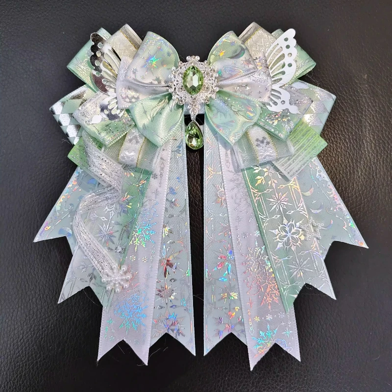 Original handgemachte Lolita Bowtie Wiege Engel Flügel Schleife Konzert Hand Licht Damen Anzug Hemd Kragen Blumen Zubehör Schmuck – Detail 15