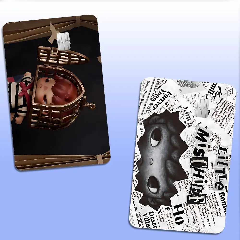 Cartoon H-HIRONOS Fashion Matte Gold Silver Black Matte Film Skin Sticker Tape For Bank Credit Debit Card
