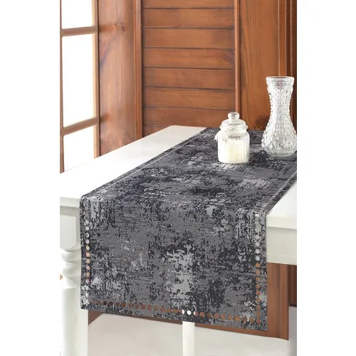 Özenev Gray Runner American Service Table Cloth 40 X140 cm Riyad-06