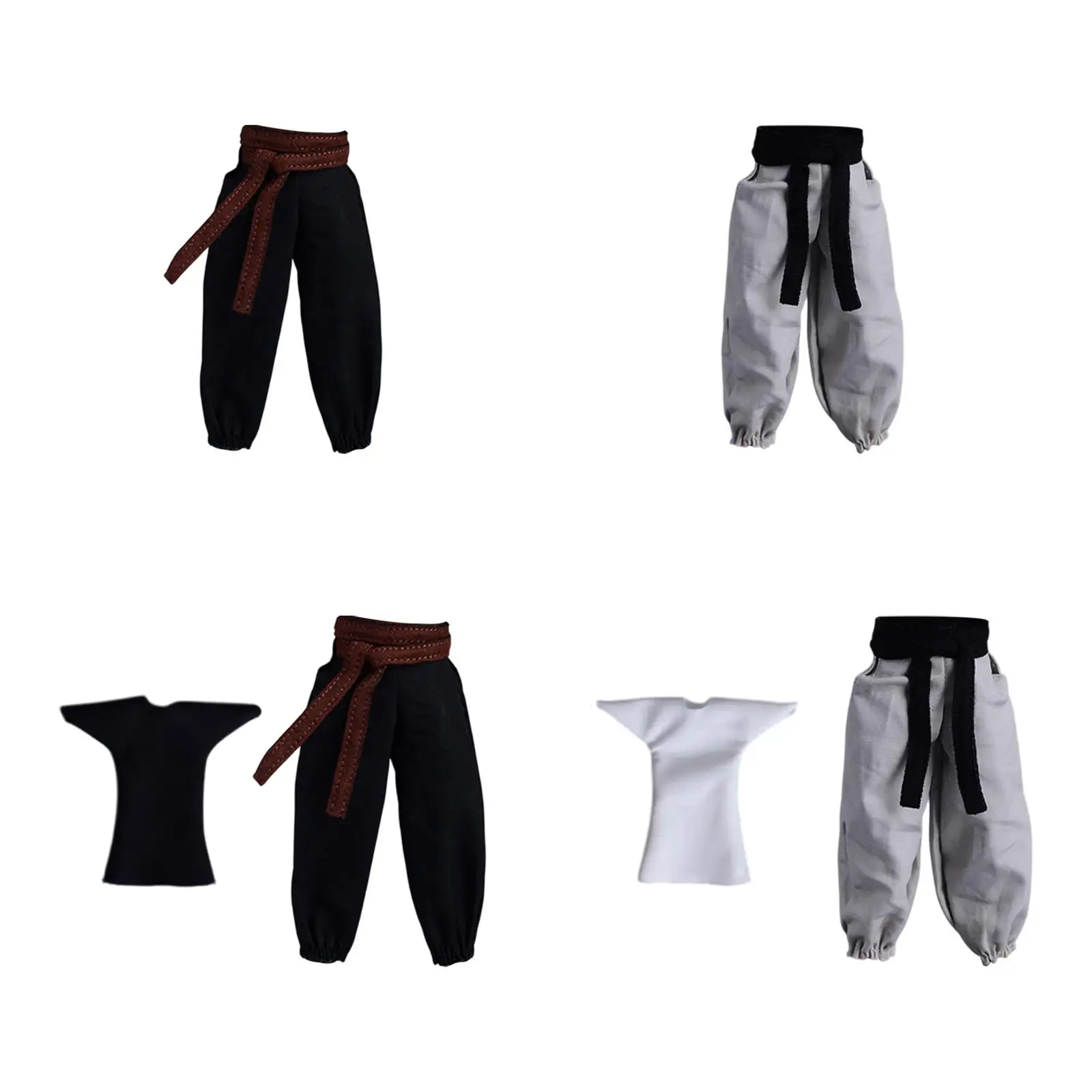 

1:12 Scale Miniature Casual Trouser Loose Mini Long Pant for 6'' Man Figures