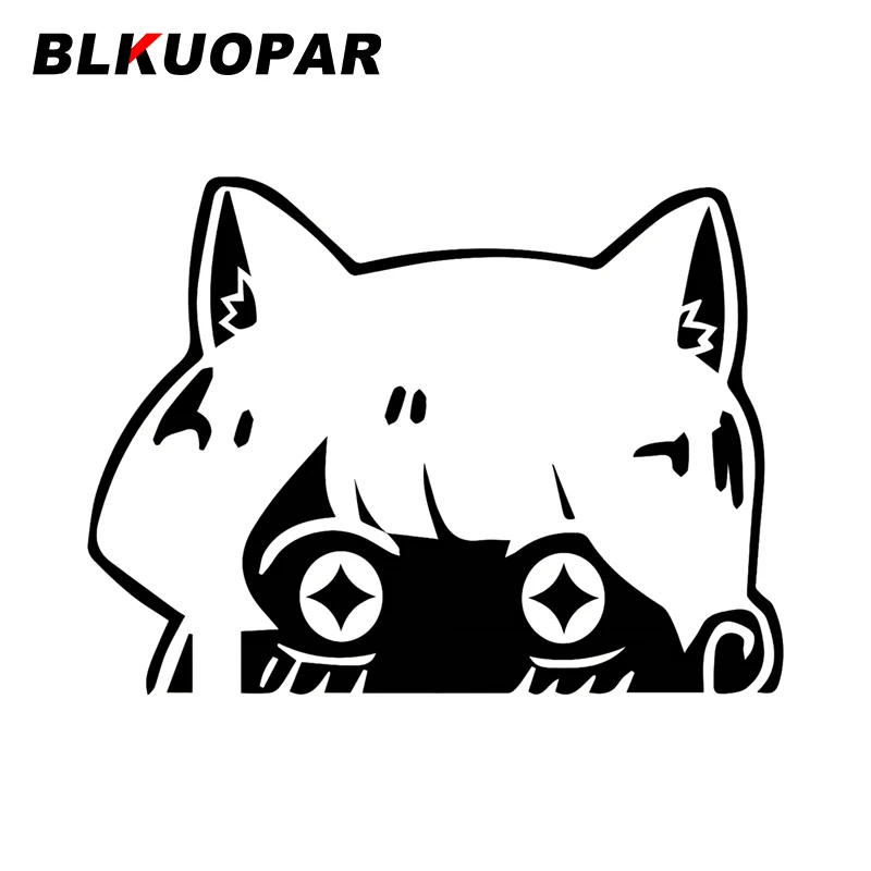 BLKUOPAR Cute Komi Peeker Fine Decal Vinyl Car Sticker Creative Windows Decal Accessories Waterproof Custom Printing Trunk Decor