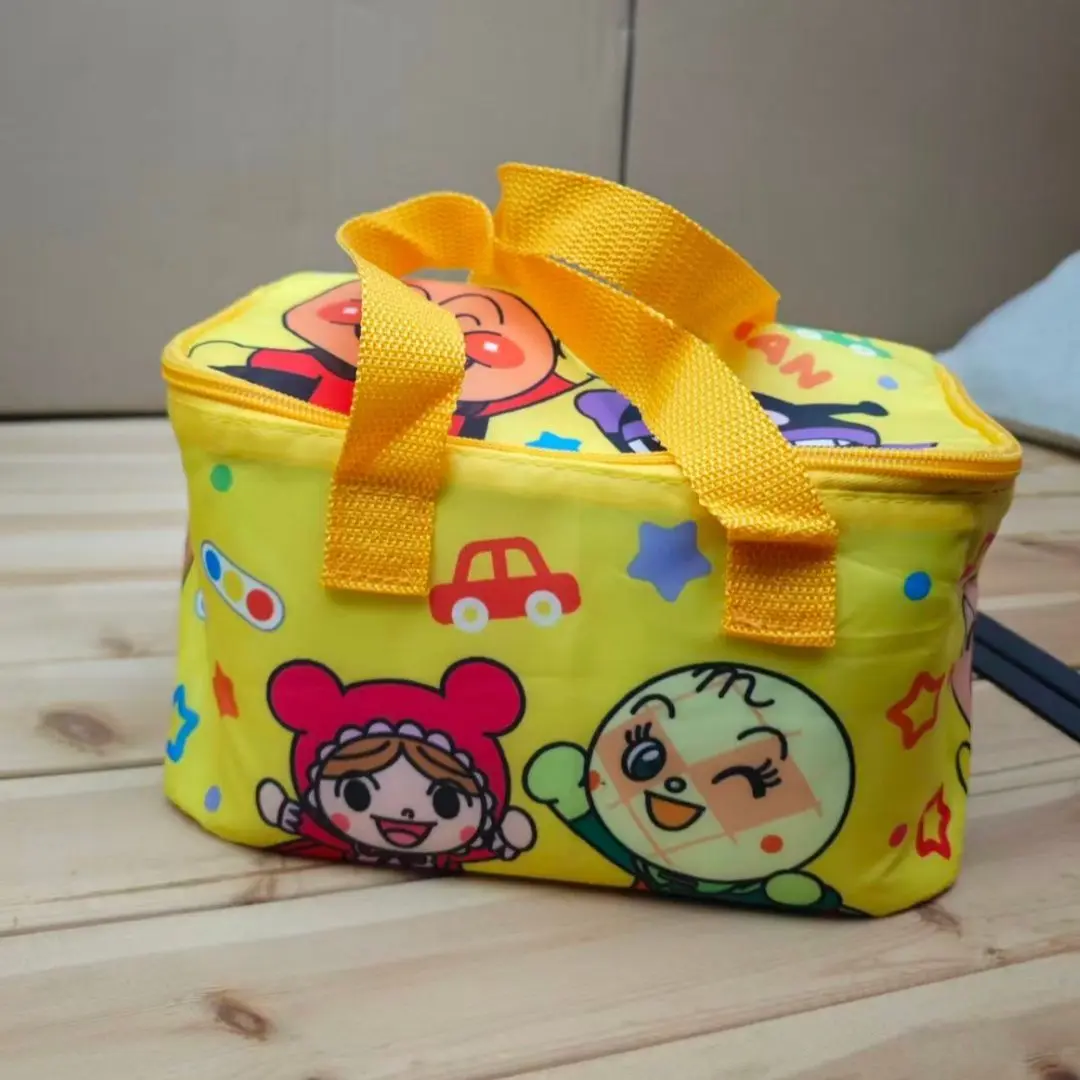 Anpanman Insulated Lunch Box Bag Student Waterproof High-Capacity Lunch Bag Storage Bag Shopping Bag Lovely Gift view 2