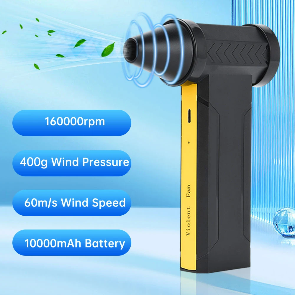 

160000rpm/m F16 Violent Turbo Fan Jet Four-speed Adjustment Air Blower 10000mAh Battery High-Speed Boost Hurricane Dust Blower