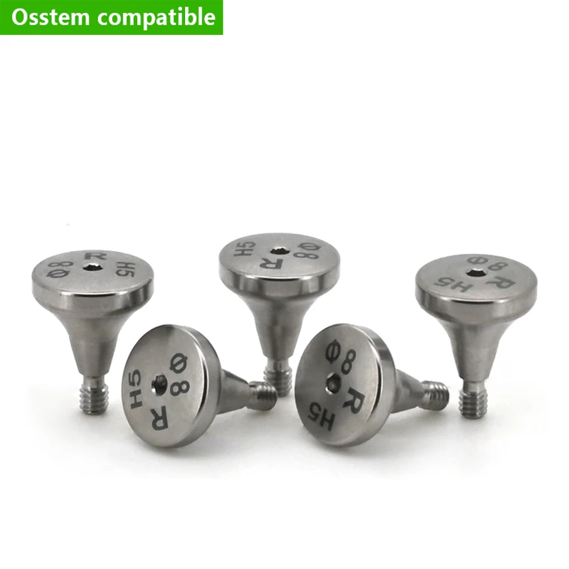 Titanium Healing Abutment Compatible with Osstem System Dental Healing Cap Grade 5 Material Factory Direct Sales Fast Shipping