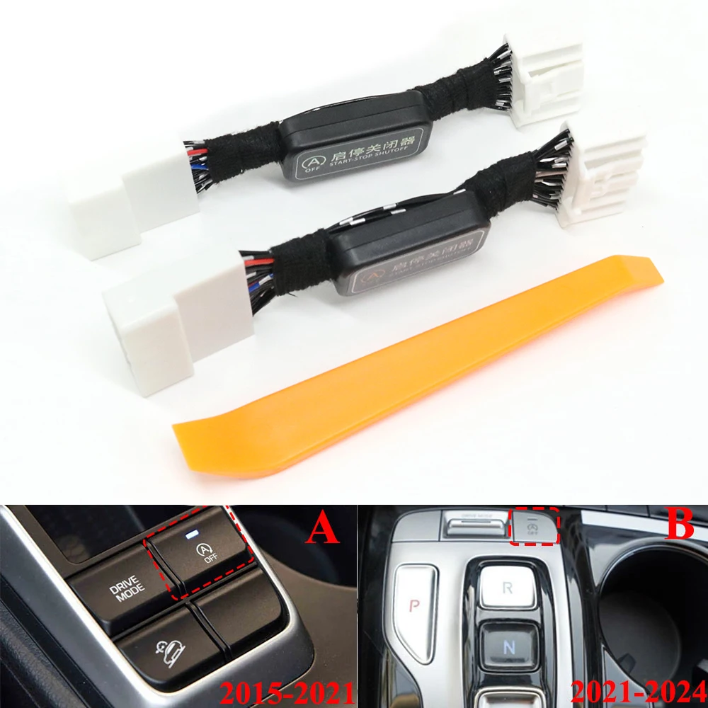Smart Auto Idle Start Stop Engine Off Delete Eliminator Canceller Disable Control Cable Plug For Hyundai Tucson NX4 2015-2024