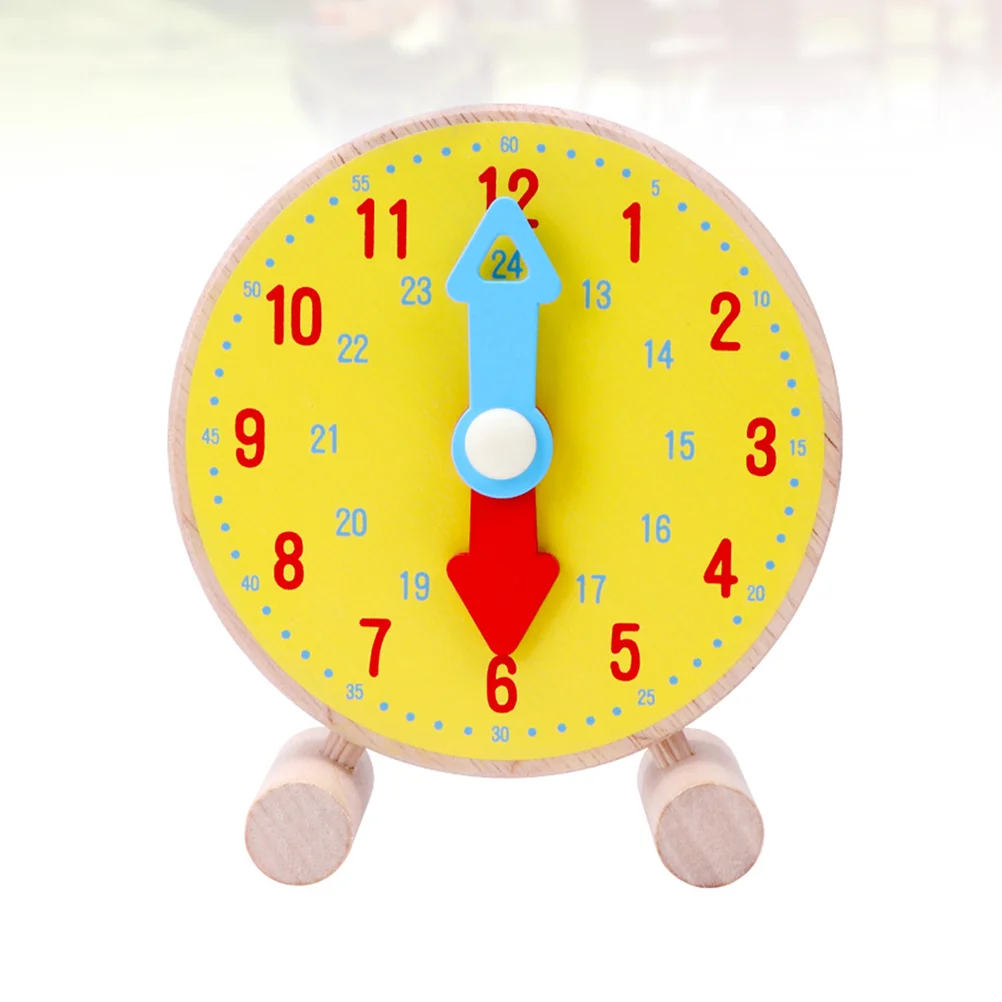 Puzzle Parent-child Children’s Toys Baby Cognitive Wooden Clock for Early Educational