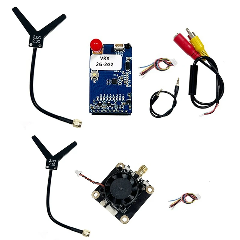 

2G-2.2G 1.6W FPV VTX VRX 8CH FPV Video Transmitter Receiver Module PAL/NTSC For Fatshark Skyzone FPV Goggles