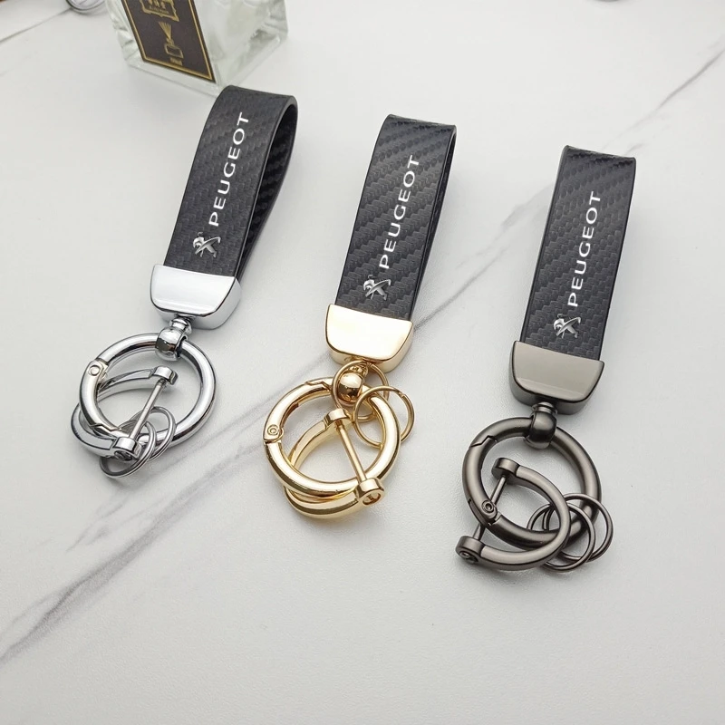 Car Key Chain Ring Keychain For Peugeot 206 307 308 3008 207 208 407 408 508 2008 5008 301