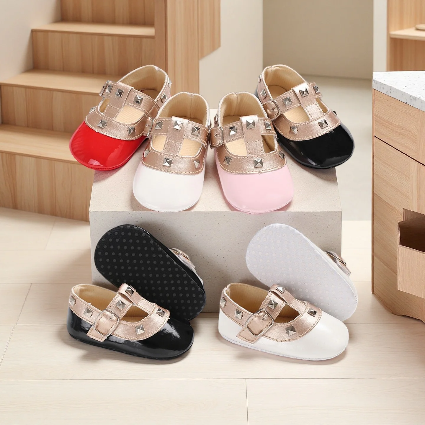 

Casual Cute Bowknot Open Toe Sandals For Baby GirlsBreathable Lightweight Sandals For Spring And Autumn