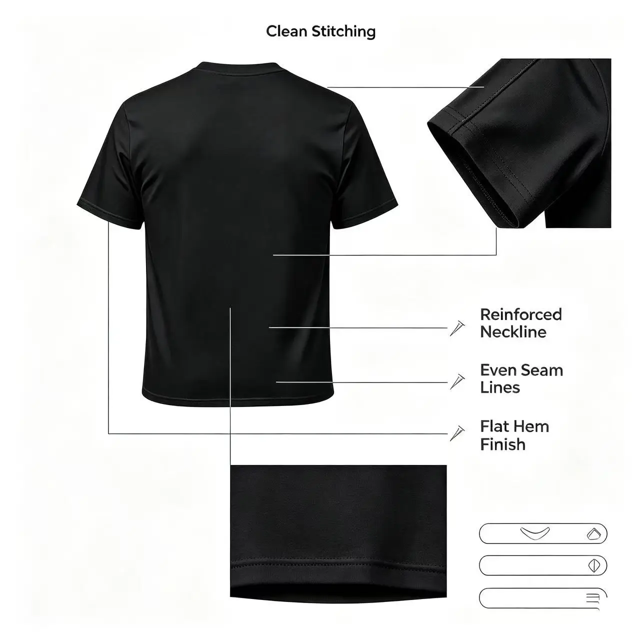 Retro Minimal Streetwear T Shirt for Men, Worn Texture Hand Shadow Rabbit Silhouette Art Design, Oversized Crew Neck Soft Washed Cotton Loose Fit Daily Tops.