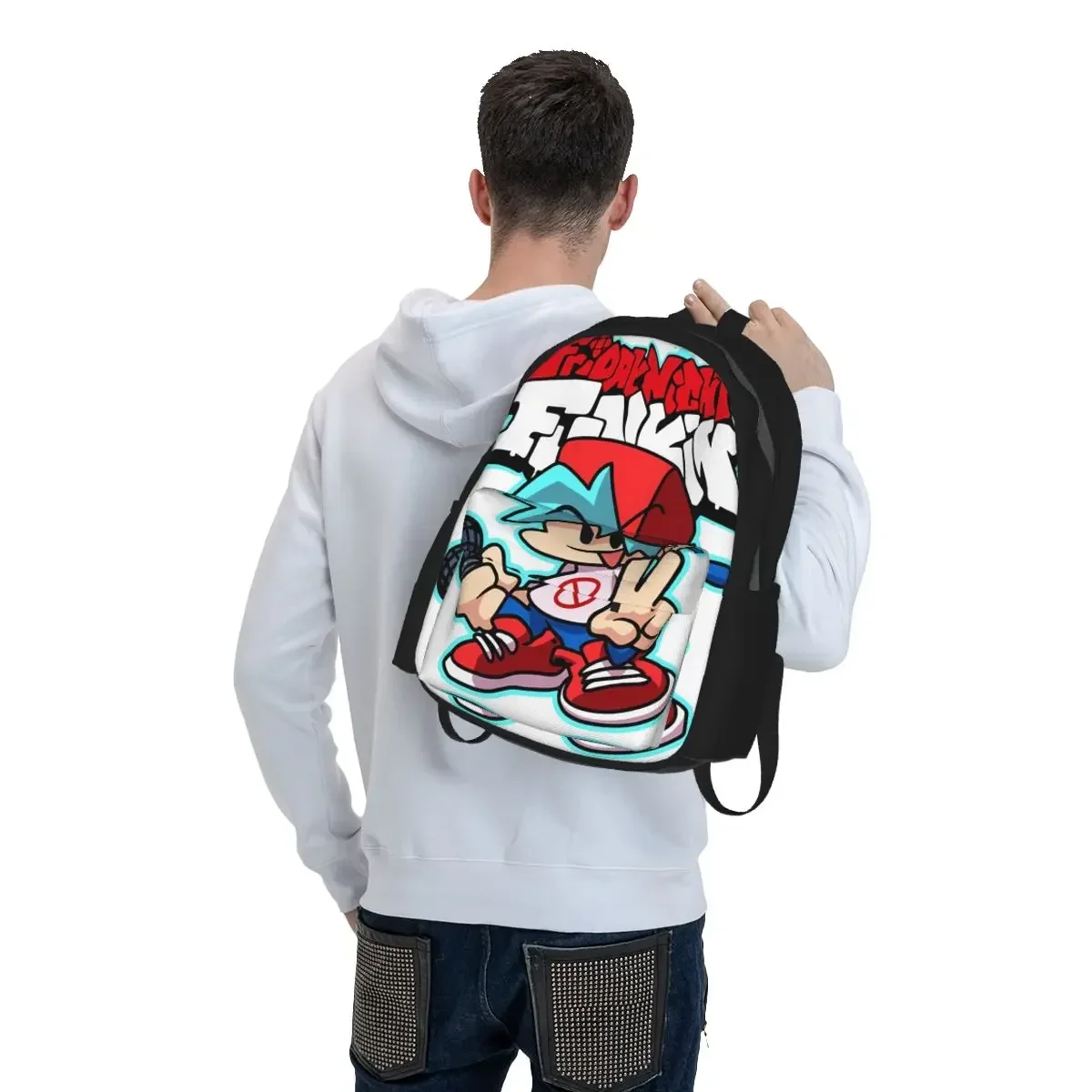 Friday Night Funkin Backpack Boys Girls BookBag Kids School Bag Laptop Shoulder Bags for Men Women