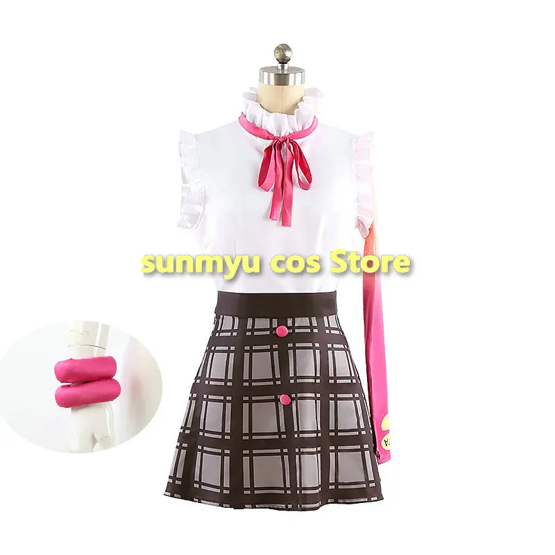 

UTA Cosplay Costume Custom Size White shirt Plaid skirt