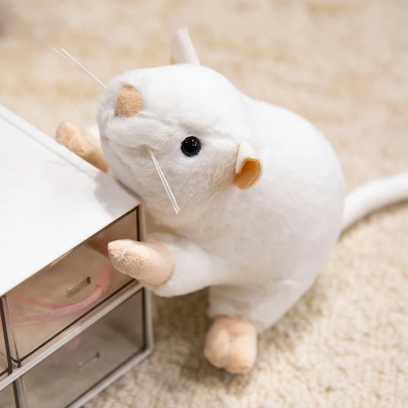 17CM Kawaii Cartoon Simulazione Anime Simpatico topo Peluche Animale di peluche Mouse per bambini Bambola fatta a mano Regalo di festival