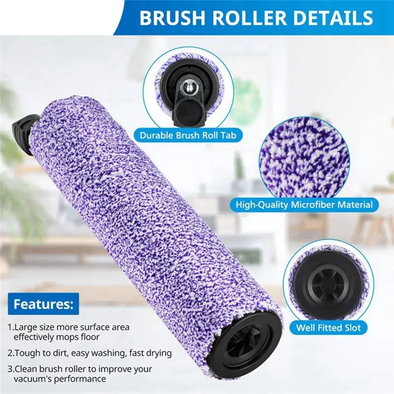 (A02R] For WD101 WD201 WD200 Vacuum Cleaner Accessories Washable Roller Brush Filter Cotton Replacement Cleaning Tools - view 3