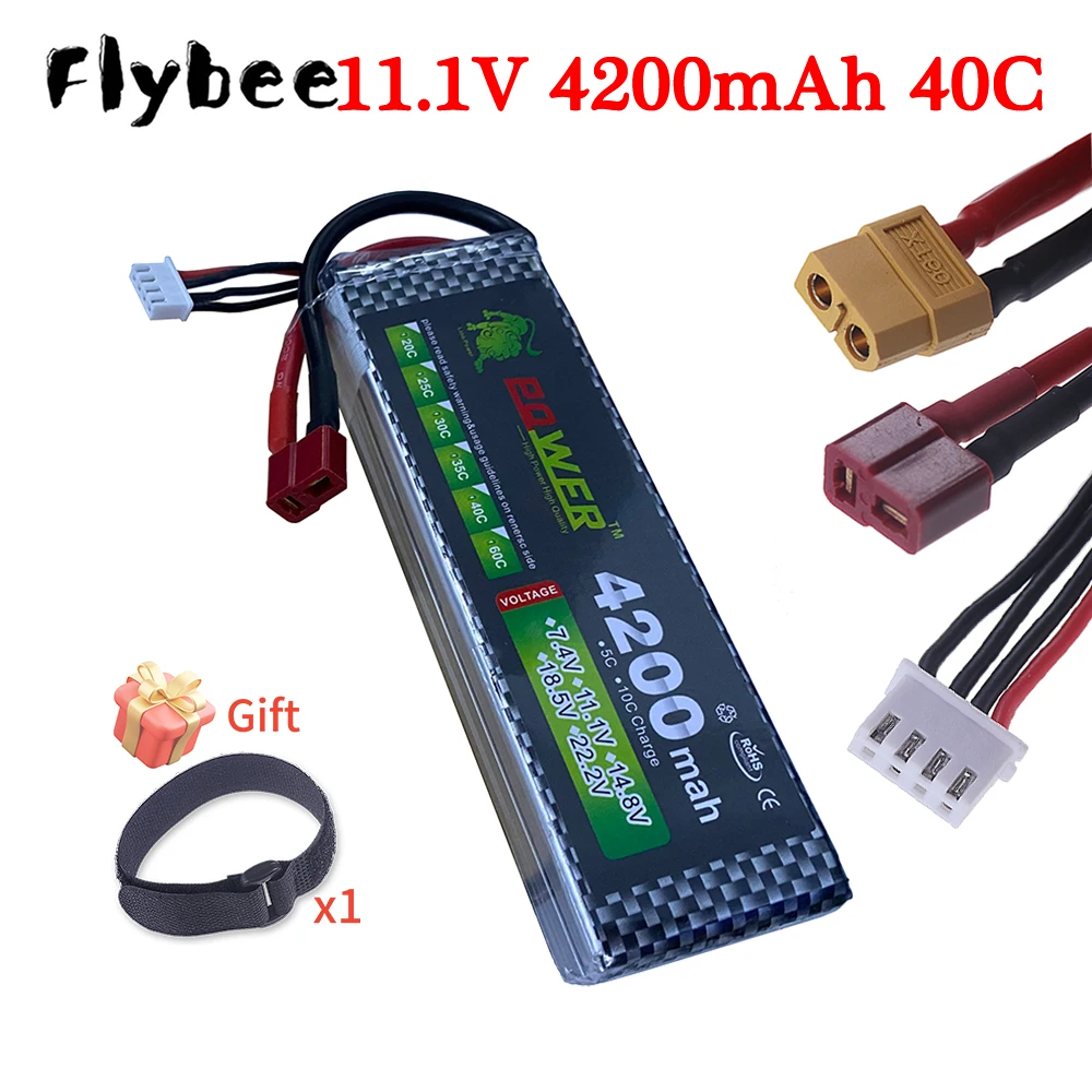 

LION Power 3S 11,1 В 4200 мАч Lipo Батарея 40C Для вертолета Квадрокоптера Самолета RC Автомобиль Лодка, T XT60 Plug 3s Lipo аккумулятор 11,1 В
