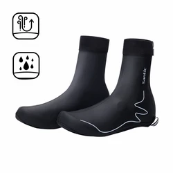 Santic Sports Shoes Cover Winter Waterproof Windproof Cycling Shoe Cover Outdoor Road MTB Bike Shoes Equipment WZ24P198H