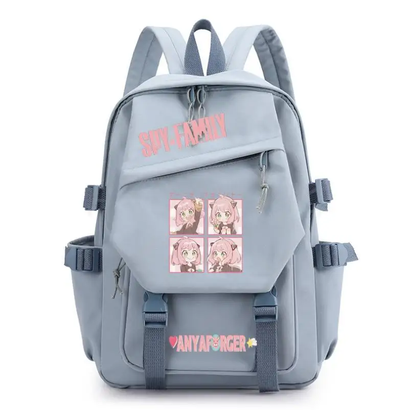 Mochila Spy X Family Anya Forger Printed Anime Backpack for Teenage Laptop Bag Canvas Schoolbag Boys Girls Color Casual Backpack