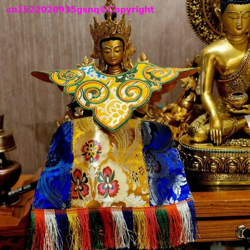 Tibetan Buddhism style Buddhist Item decoration tara Bodhisattva Cloth holy clothes cloak of goddess statue for monks temple