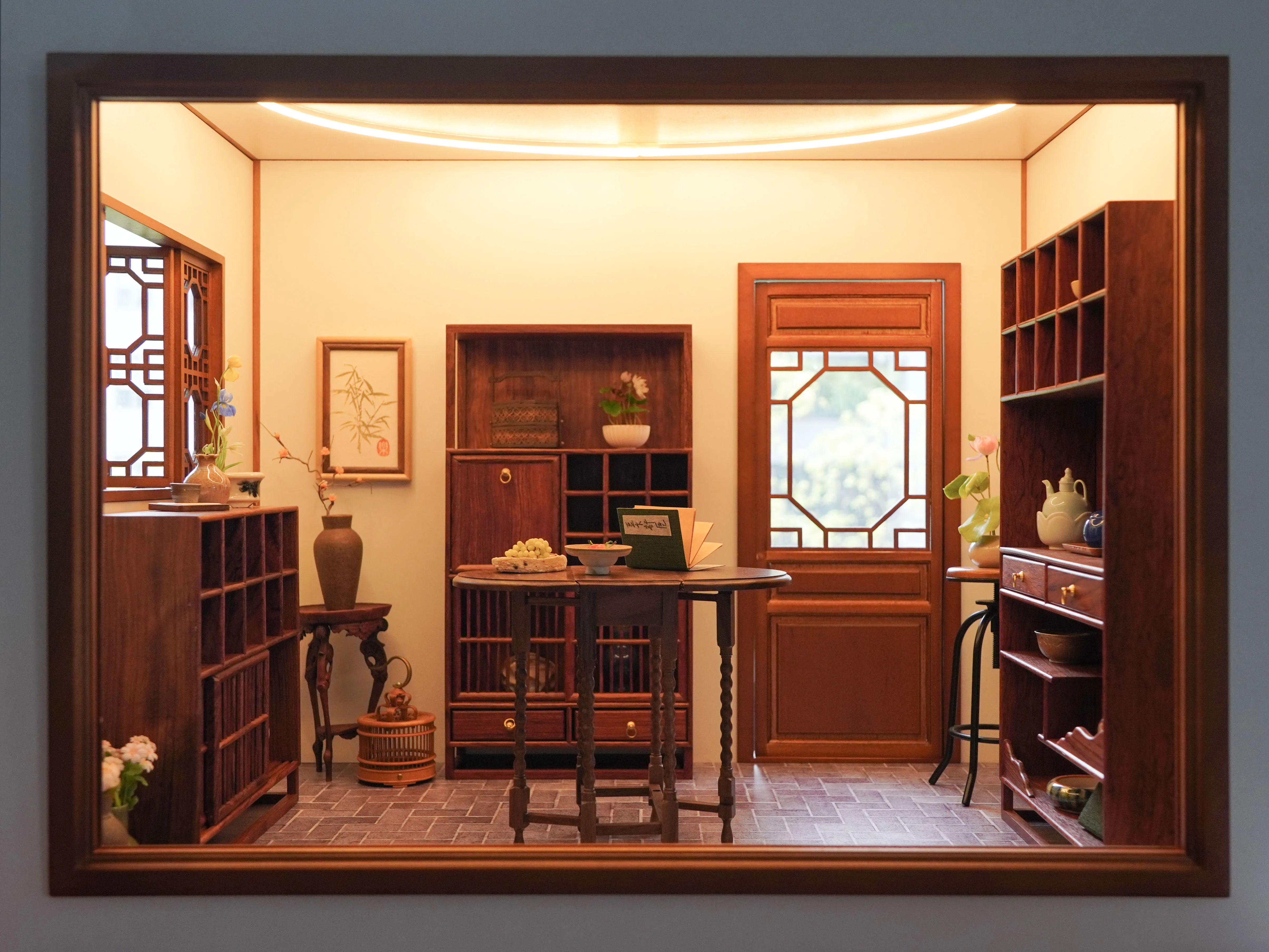 Maison de poupée 1:6 et 1:8, mini modèle, accessoires de meubles, maison de poupée avec un panneau de porte unique