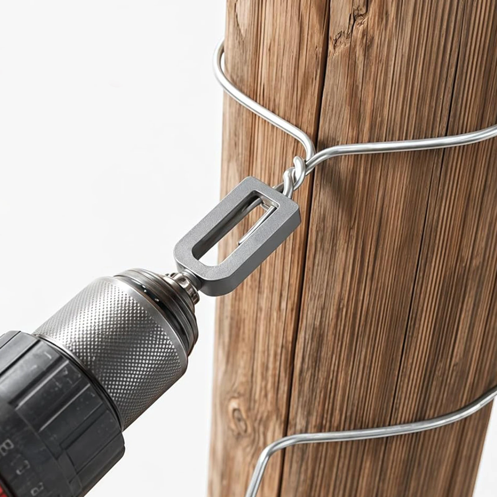Electric Drill Wire Twisting Tool for Drills with 1/4in Hex Shank Rebar Tie Wire Winder for Fencing Rebars Tying & Construction