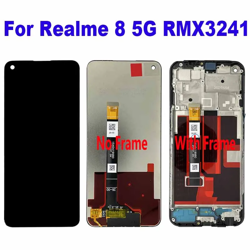 

For Realme 8 5G RMX3241 LCD Display Touch Screen Digitizer Assembly Replacement Accessory