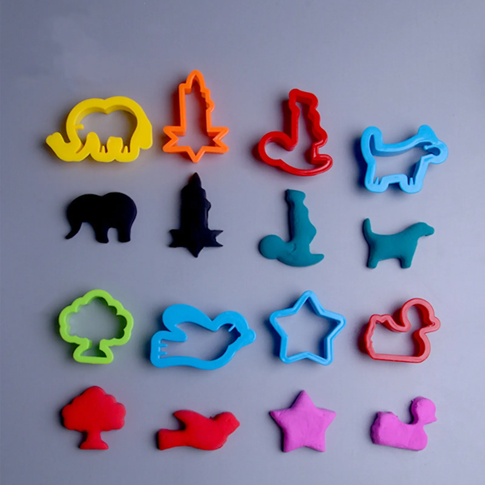 26 Pcs Plasticine Tools Clay Accessories Set Molds Rollers Cutters Educational Gift for Children Random Color