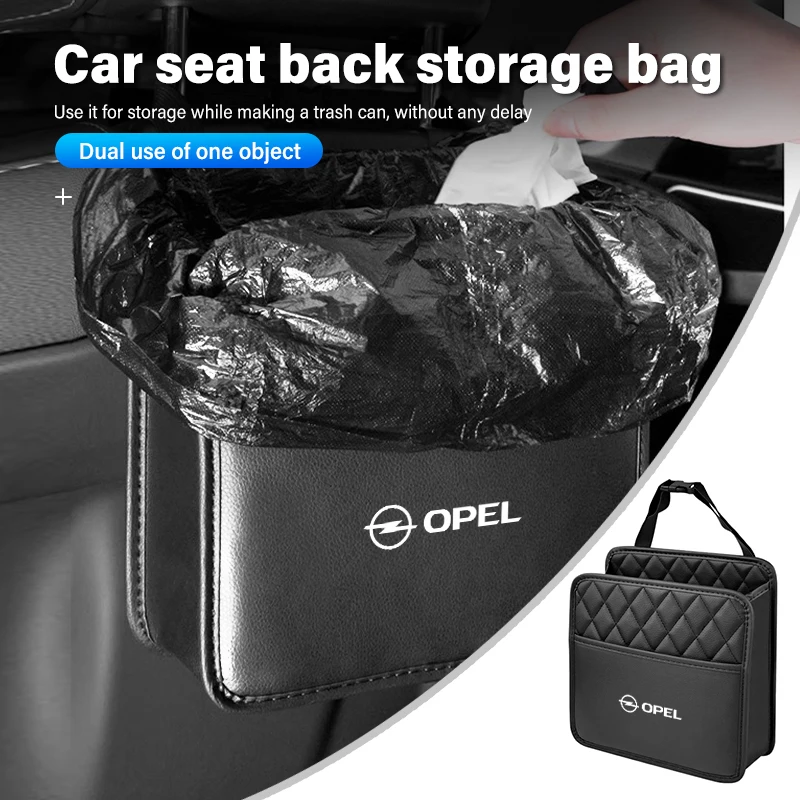 

For Opel Car Storage Box Back Seat Organizer Hanging Bag Phone Pocket Astra H G J Insignia Corsa Zafira Meriva Mokka