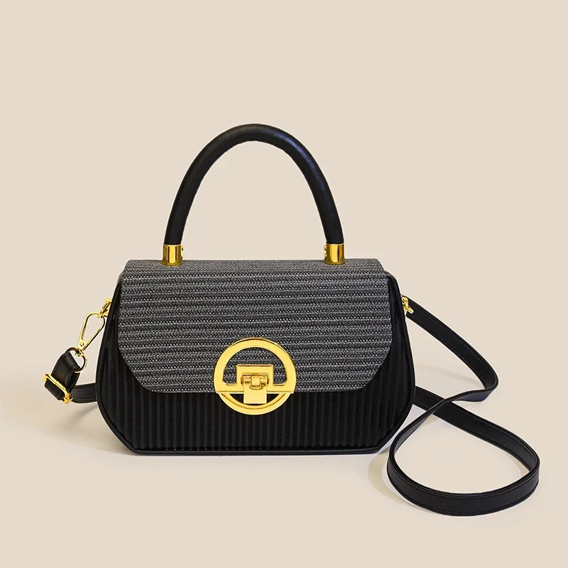 

Chic Fashionable Square Satchel Diaper Bag Women's Elegant Crossbody Bag Stylish Leather Tote Messenger