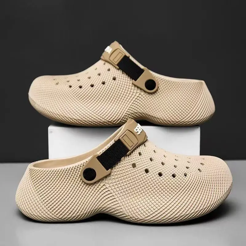 Men's Summer Thick-soled Soft-soled Lightweight Slippers 2026 Man Vacation Casual Shoes Outdoor Anti-slip Beach Sandals Slippers
