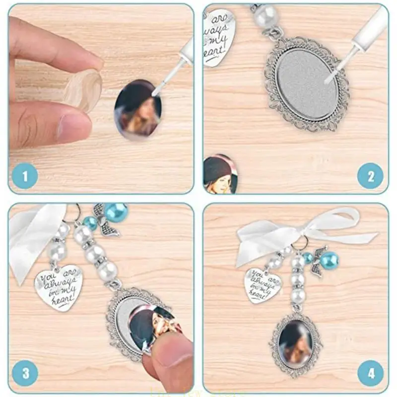 

40GB Memory Charm Bouquet Photo Charm Bridal Bouquet Pendant Holder Jewelry Gift