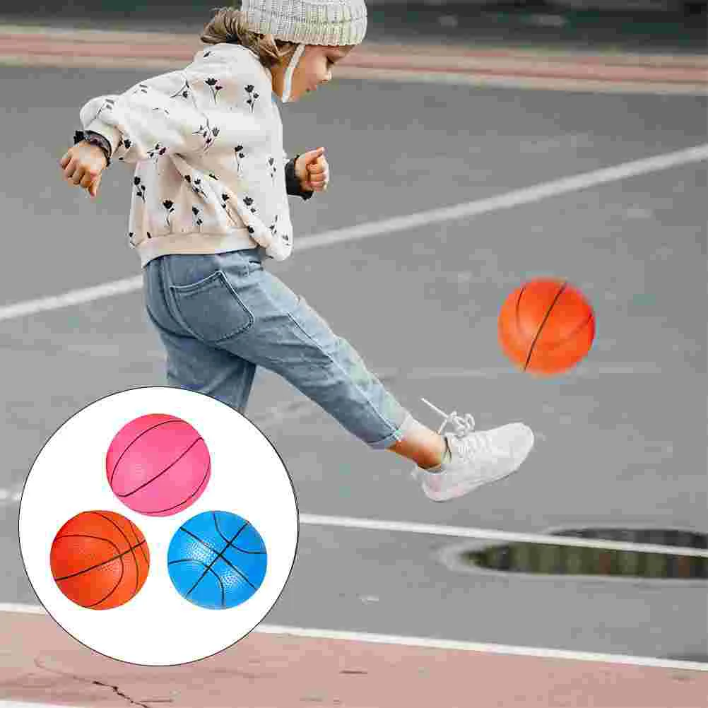 3 Pcs Basketball Bouncing Balls Toys Children Basketballs Kids Sports Supply Puzzle