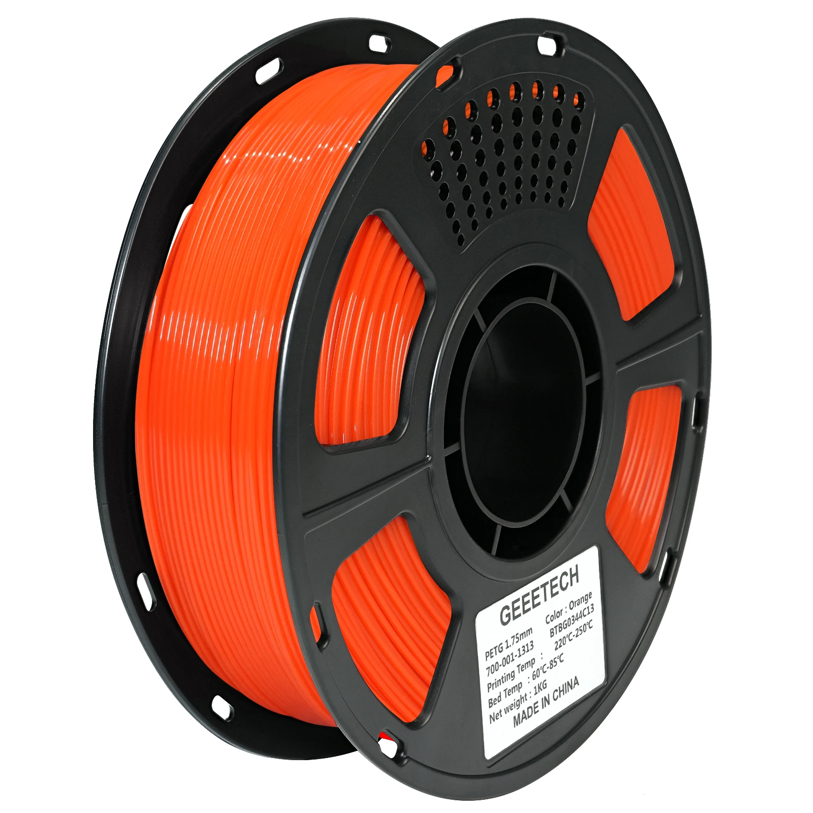 GEEETECH 1kg 1.75mm 1KG (2.2LBS) PETG puro, filamento della stampante 3D, imballaggio sotto vuoto, senza grovigli, materialse di stampa 3d