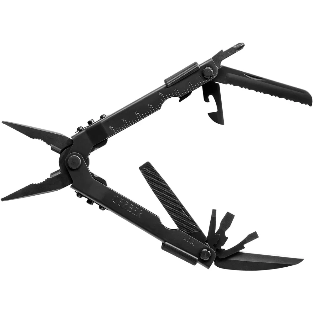 

Multi-Plier 600 - 14-in-1 Multitool with Sheath, Needlenose Pliers, Screwdriver, Serrated Knife, Wire Crimper, Bottle Opener
