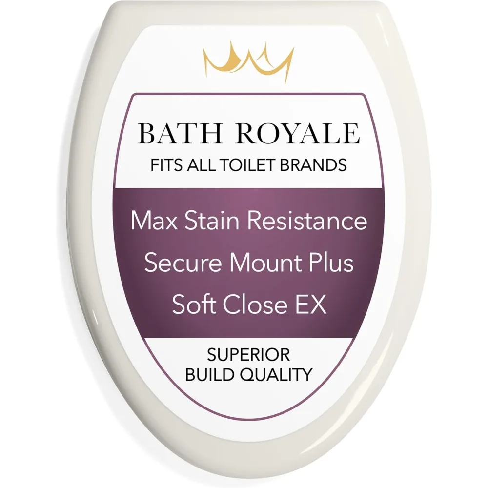 

Сверхмощное сиденье для унитаза Executive Style с тихой застежкой, устойчивая к пятнам поверхность для простого обслуживания, универсальная посадка для всех Т.